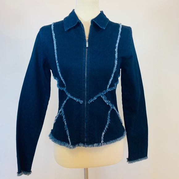 FUBU Jackets & Blazers - FUBU Women’s Patchwork Denim Jacket Size Small.